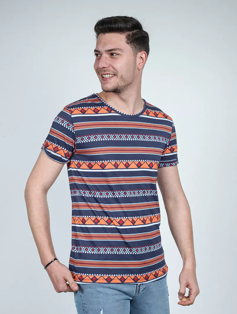 Tee Shirt imprimé géometrique