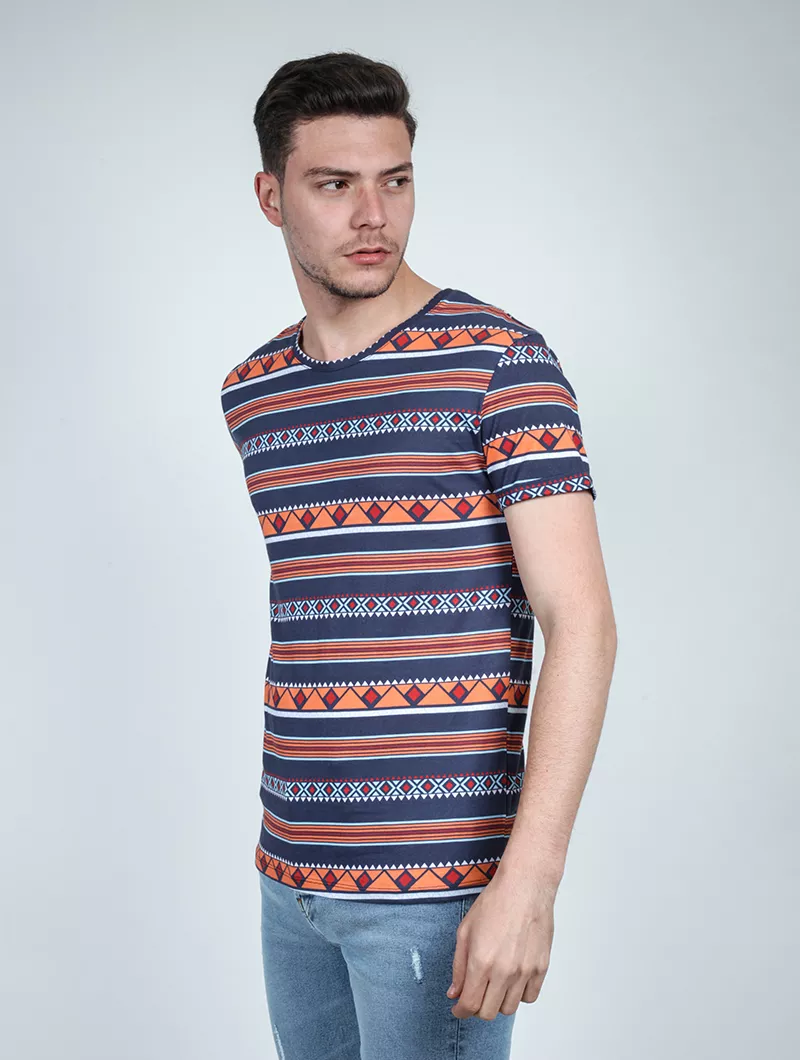 Tee Shirt imprimé géometrique